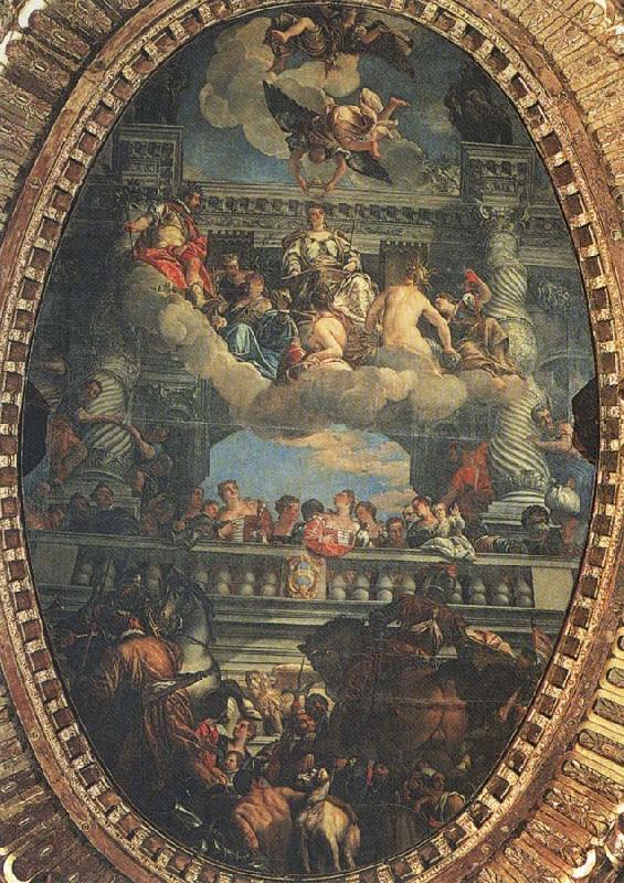 Paolo  Veronese Apotheosis of Vencie Spain oil painting art